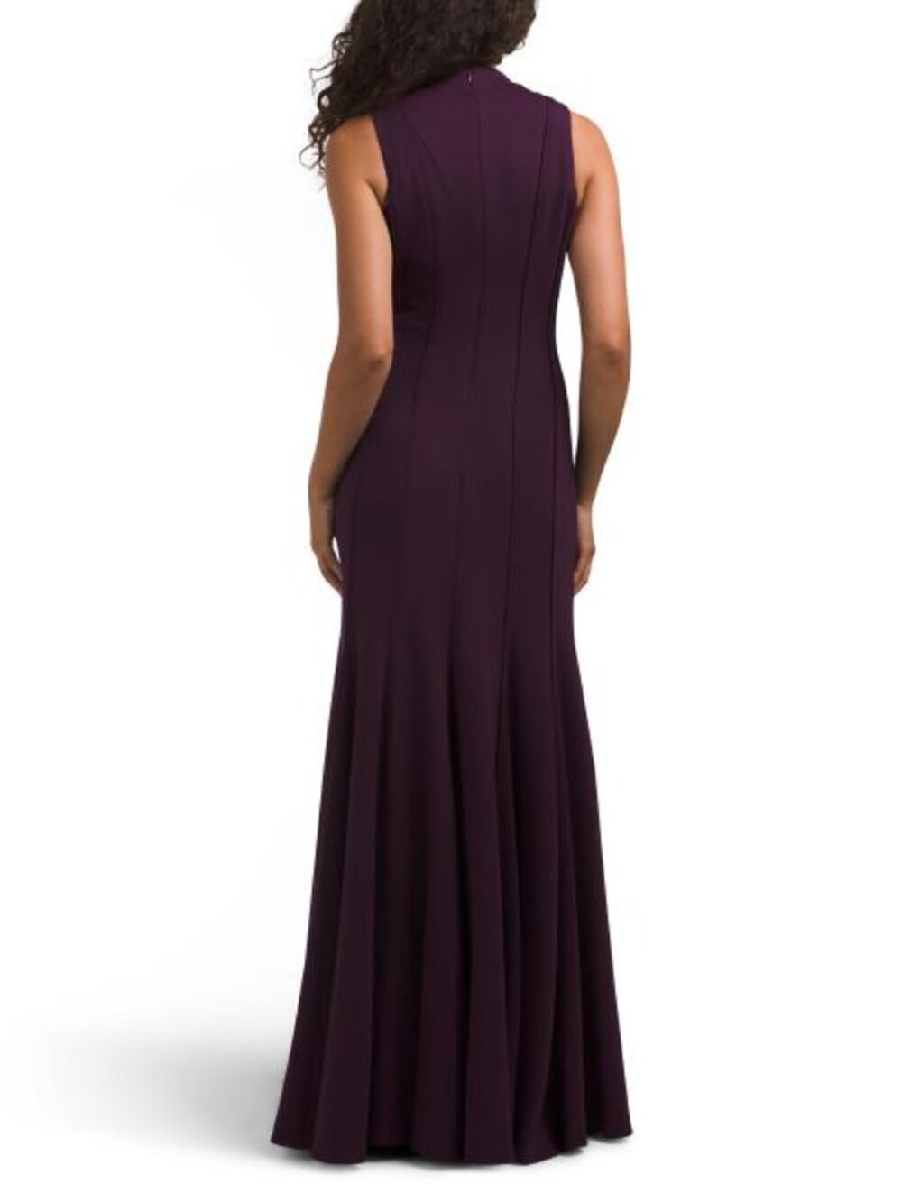 TAYLOR Stretch Fit And Flare Dress With Floral Detail - Picture 2 of 4